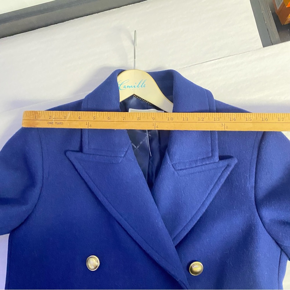 MICHAEL KORS women’s double breasted, wool coat with real buttons & pockets - Picture 12 of 17